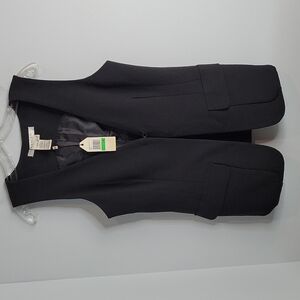 NEW STUDIO M black Vest Large pockets Size Large Petite